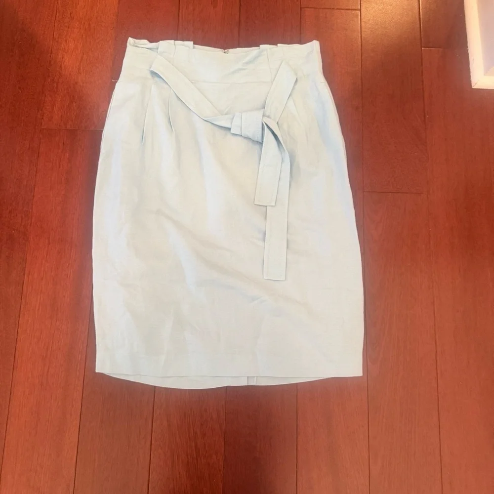 Ann Taylor Light Blue Pencil Skirt - Picture 2 of 6